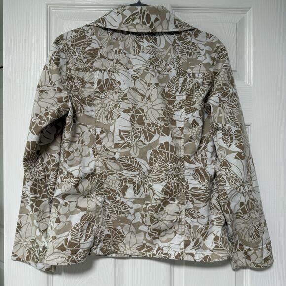 Addition by Chico's Women's Floral Button Front Jacket Size 1 - Picture 9 of 11